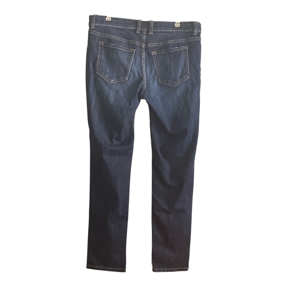 Halogen Girlfriend Straight Leg Jeans with Subtle Distressing - Picture 2 of 4